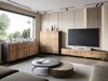 Dressoir Levtive 103 (Matera grijs + Kastanje)