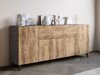 Dressoir Levtive 103 (Matera grijs + Kastanje)