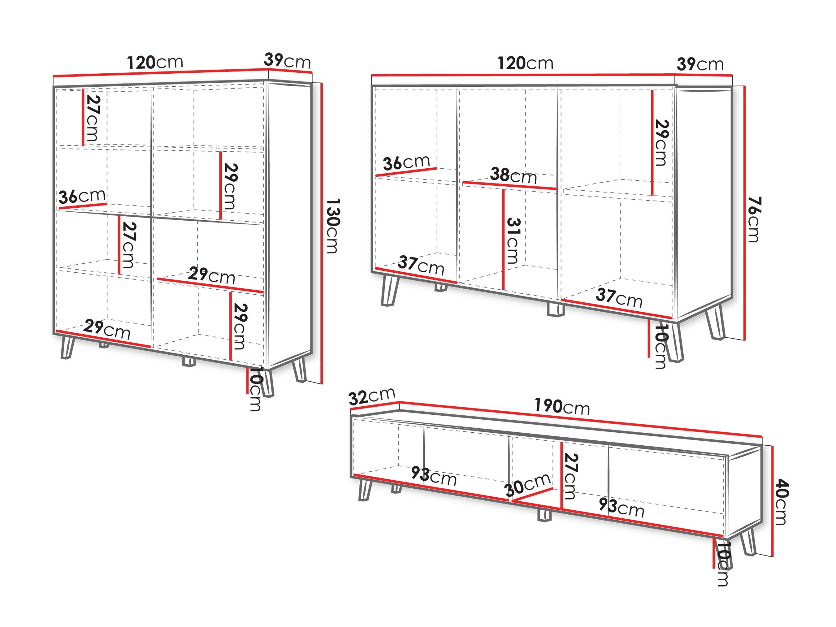 Woonkamerset Levtive 105 (Wit)