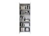 Boekenkast Mirfivo 106 (Wit + Glanzend wit)