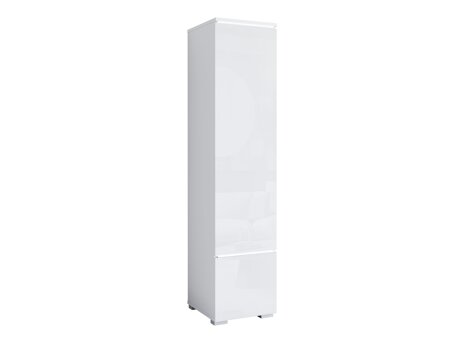 Boekenkast Mirfivo 108 (Wit + Glanzend wit)