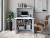 Dressoir Mirfivo 107 (Wit + Glanzend wit)