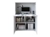 Dressoir Mirfivo 107 (Wit + Glanzend wit)