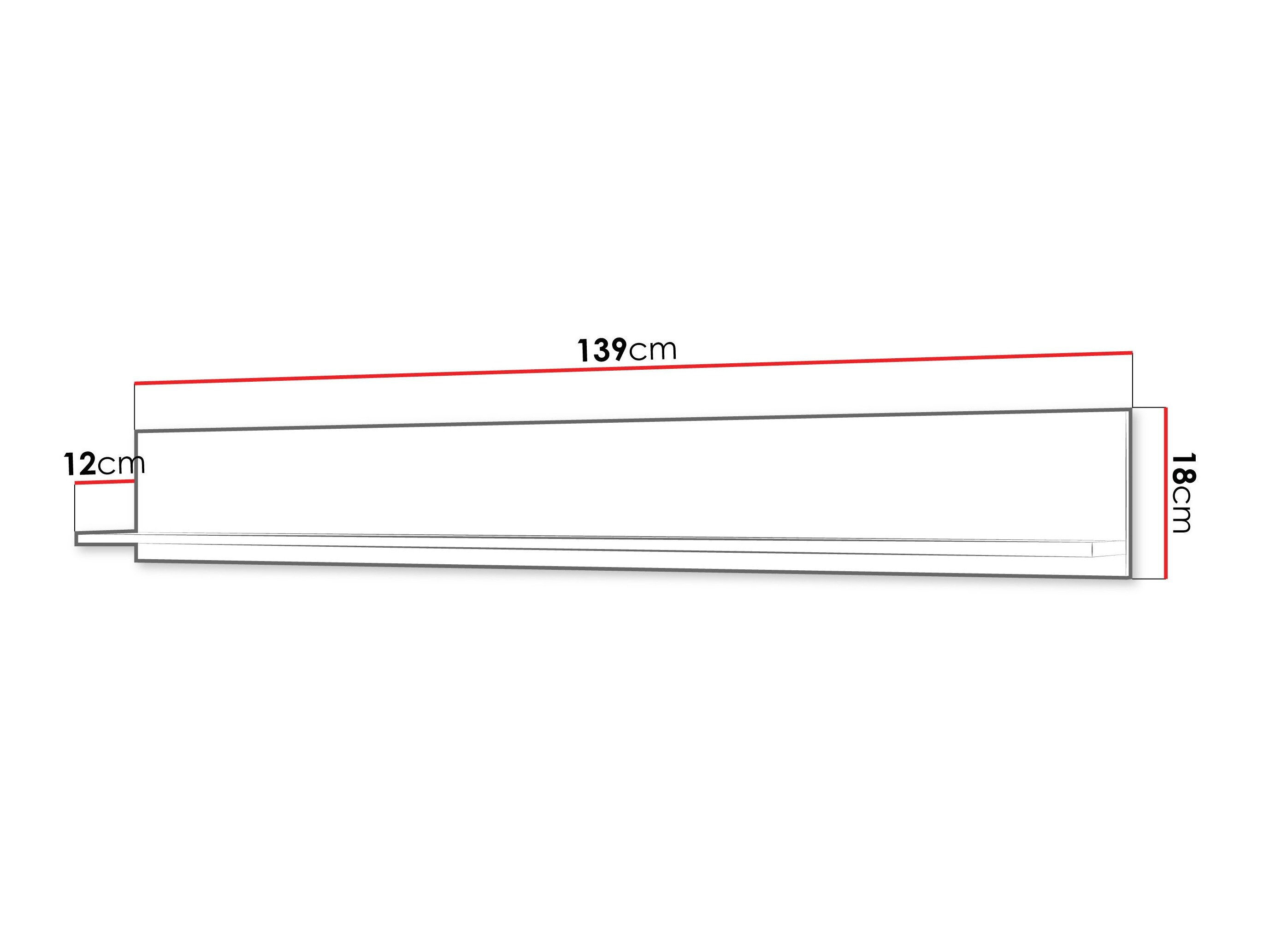 Wandplank Mirfivo 105 (Kasjmier)
