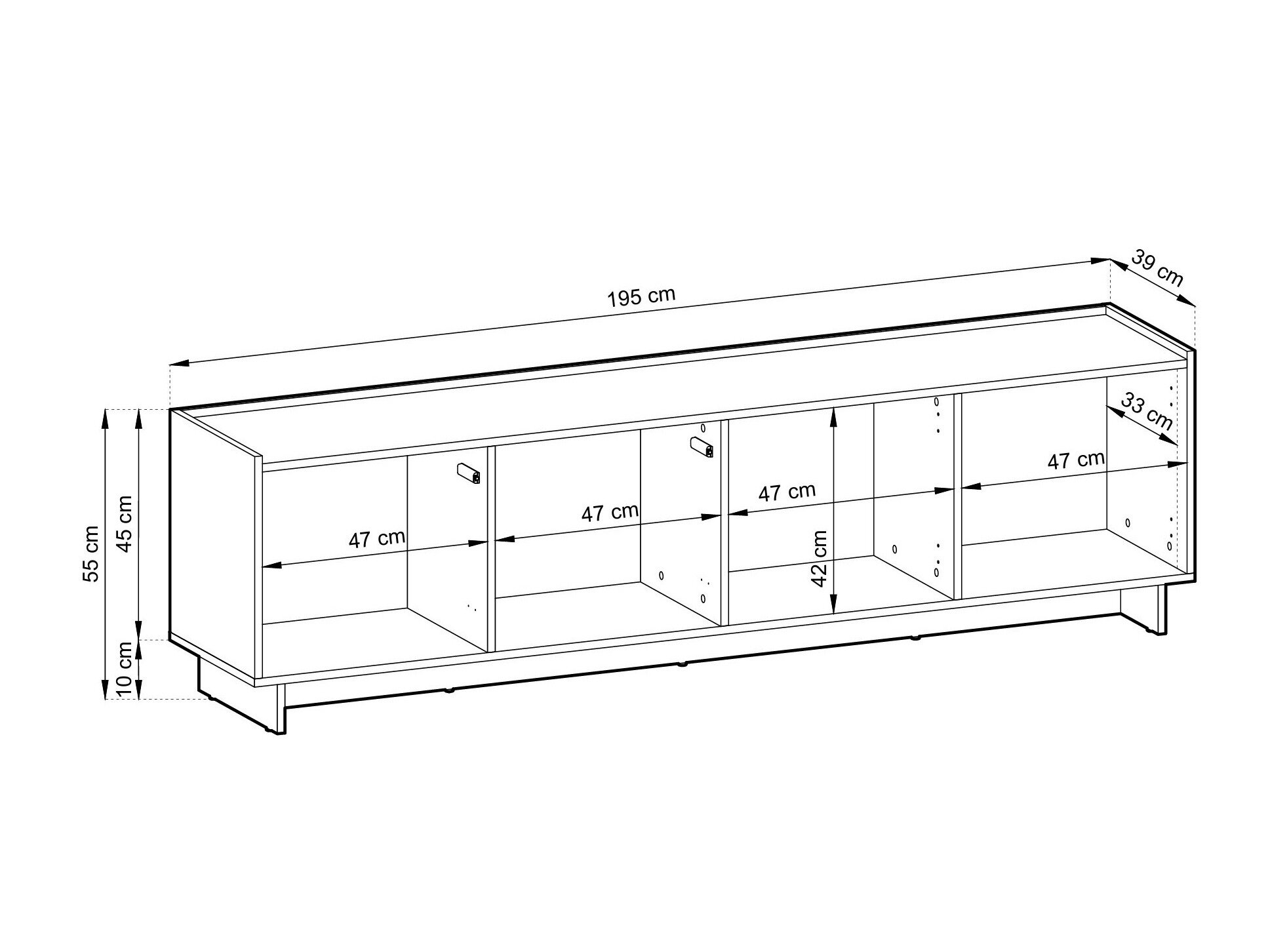 TV-meubel Romsona 101