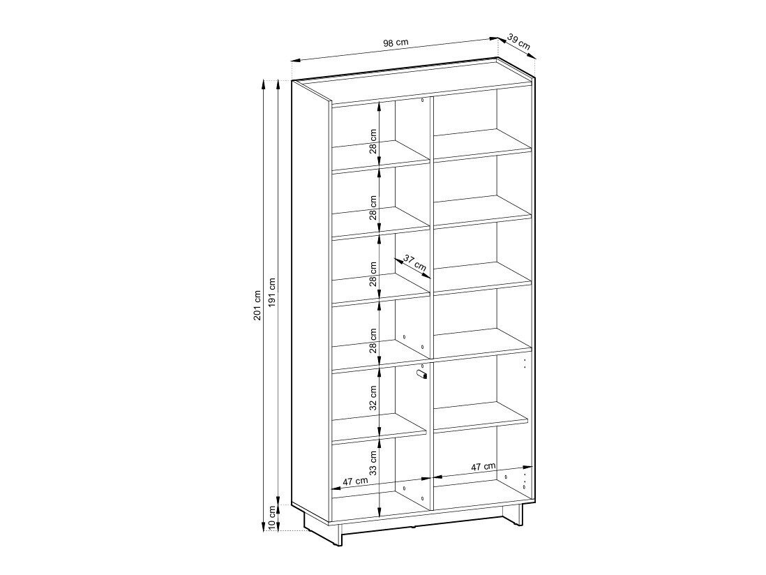 Boekenkast Romsona 105