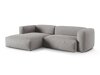 Modulinis minkštas kampas Sorcoro 123 (Boston Light Grey)