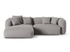 Moduļu stūra dīvāns Sorcoro 123 (Boston Light Grey)