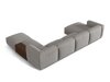Modulinis minkštas kampas Sorcoro 124 (Boston Light Grey)
