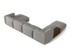 Modulinis minkštas kampas Sorcoro 124 (Boston Light Grey)