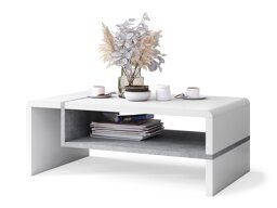 Salontafel Glendale 102 (Wit + Beton)
