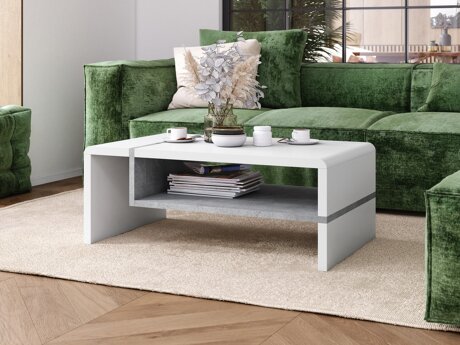 Salontafel Glendale 102 (Wit + Beton)