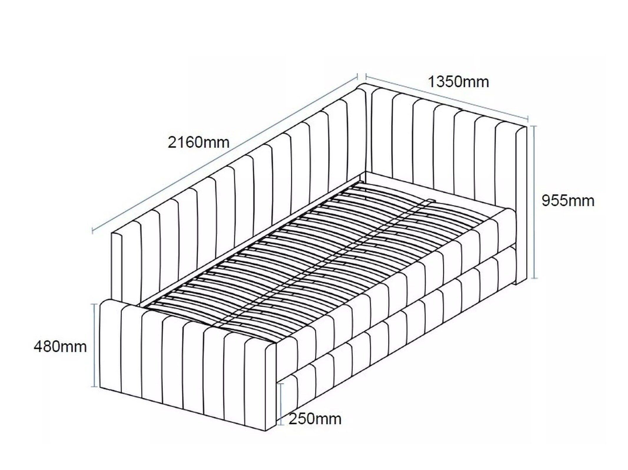 Bed Detroit 855 (Raven 30)