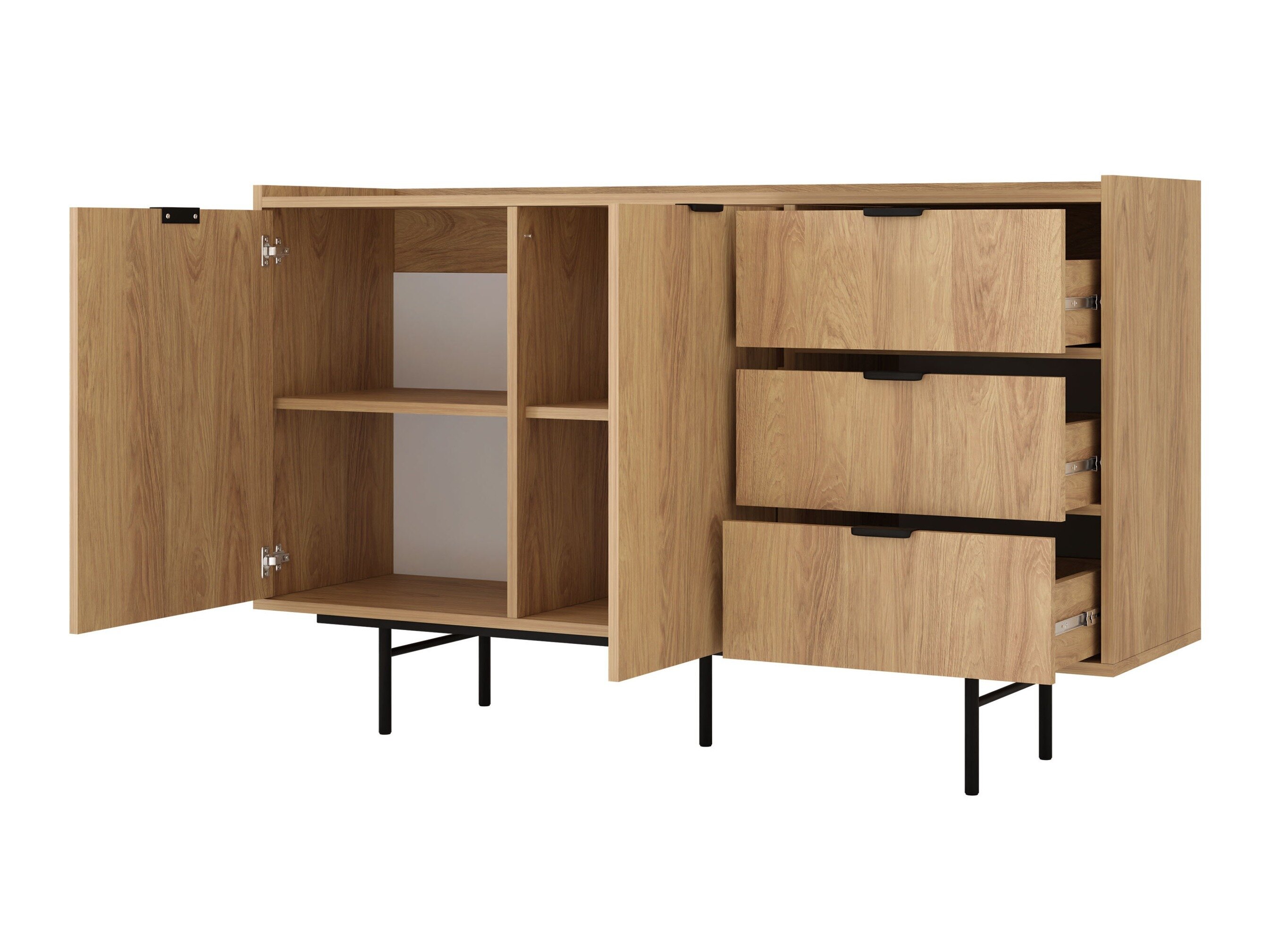 Ladekast Studos I (Notenhout)