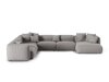 Modularna kotna sedežna garnitura Sorcoro 133 (Boston Light Grey)