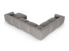 Modulinis minkštas kampas Sorcoro 133 (Boston Light Grey)
