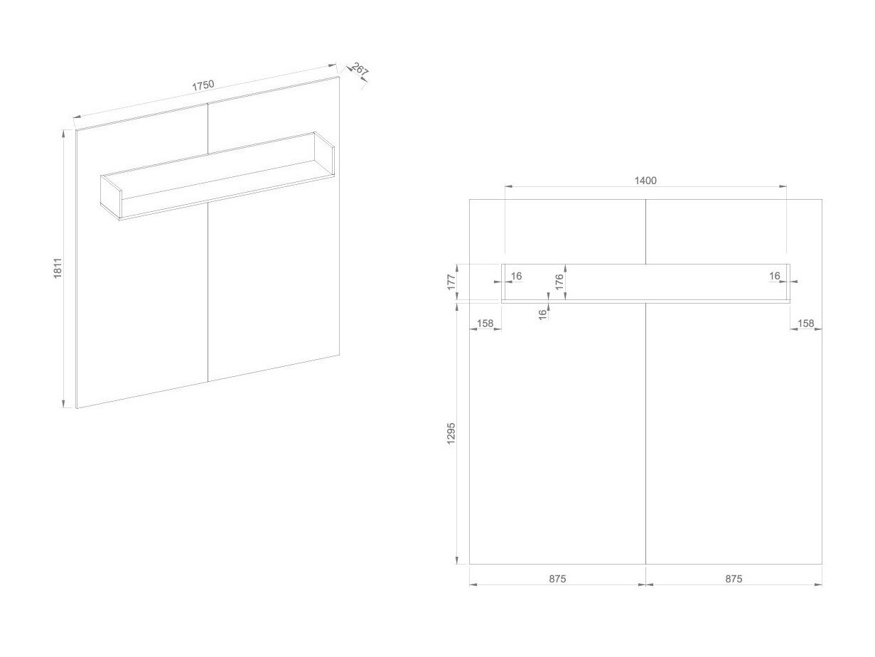 Wandplank Sermavi 123