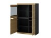 Boekenkast Venlori 129 (Antraciet + Artisan eiken)