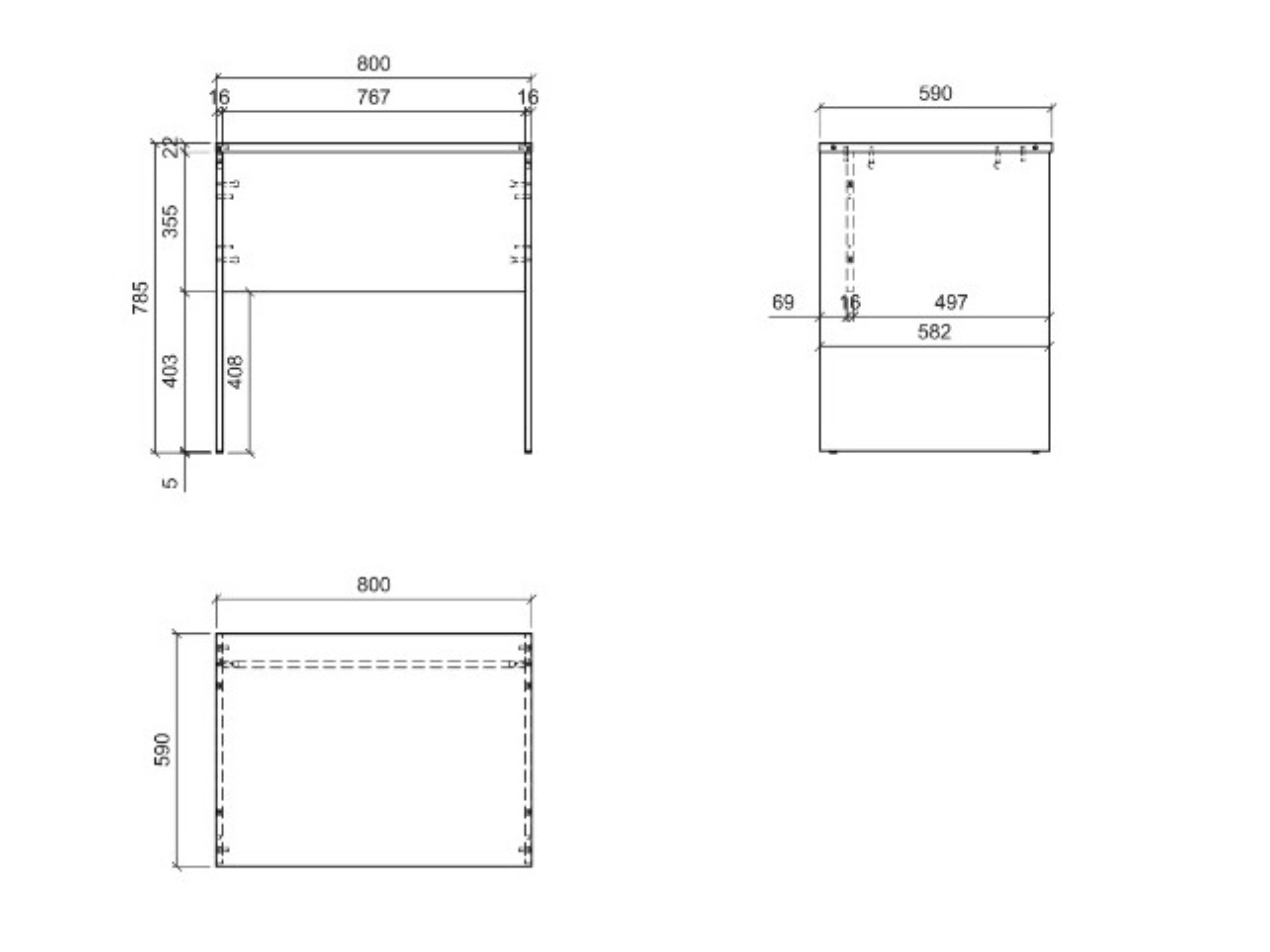 Birou Fiofive 108 (Stejar artizan)