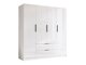 Kledingkast Closico Cadron I (Wit + Glanzend wit)