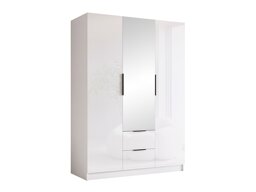 Kledingkast Closico Calvron II (Wit + Glanzend wit)