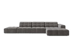 Modularna kotna sedežna garnitura Somelo 103 (Bluvel 13)