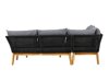 Buiten meubilair set Dallas 1085 (Acacia + Zwart)