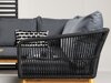 Buiten meubilair set Dallas 1085 (Acacia + Zwart)