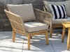 Buiten meubilair set Dallas 661 (Licht beige + Acacia)