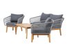 Buiten meubilair set Dallas 661 (Grijs + Acacia)