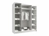 Kledingkast Closico Navor II (Wit)