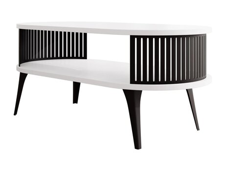 Salontafel Vitum III (Zwart + Wit)