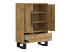 Cómoda Avicavu 128 (Roble wotan + Negro)