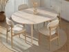 Asztal Novato 148 (Tölgy + Világos Travertine)