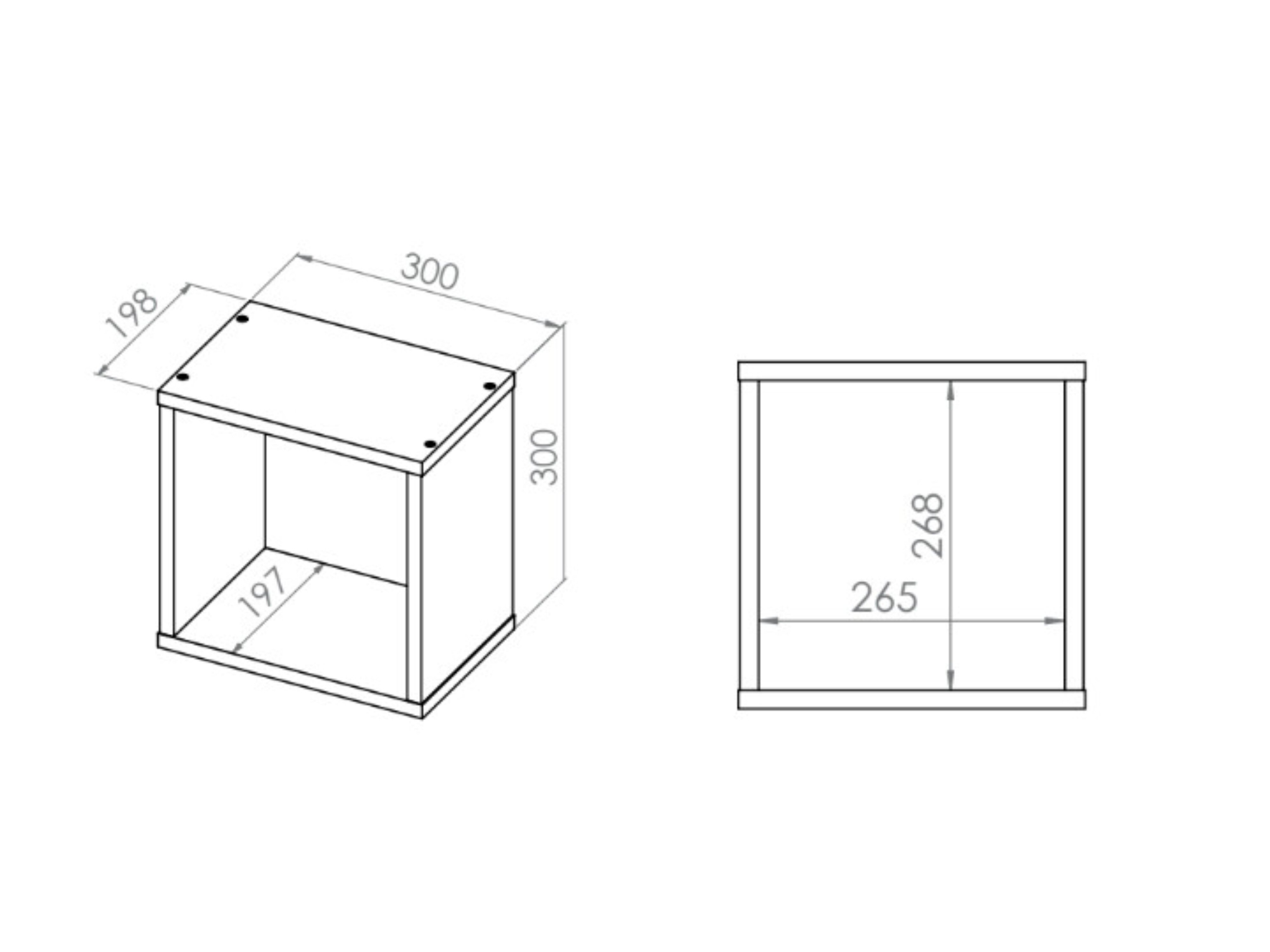 Wandplank Tivruve 112 (Grijs)