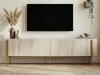 Comodă TV Novato 154 (Auriu + Deschis Travertine)