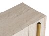 Comodă TV Novato 154 (Auriu + Deschis Travertine)