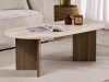 Stolić za kavu Novato 111 (Svijetla Travertine + Orah)