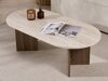 Stolić za kavu Novato 111 (Svijetla Travertine + Orah)