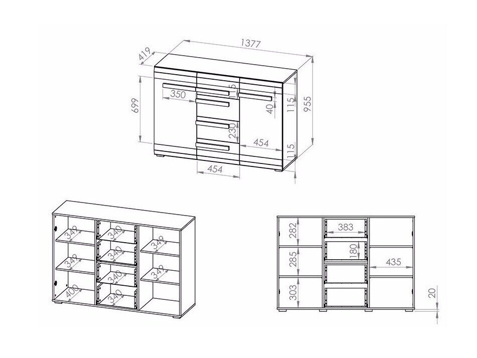Ensemble de bureau à domicile Alcala 114