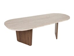 Stolić za kavu Novato 135 (Svijetla Travertine + Orah)