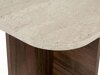 Dohányzóasztal Novato 164 (Dió + Világos Travertine)