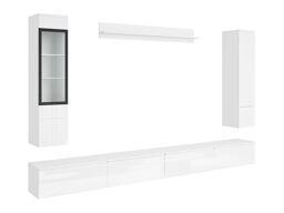 Set za dnevni boravak Mirfivo 110 (Bijela + Sjajno bijela)