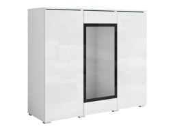 Dressoir Mirfivo 103 (Wit + Glanzend wit)