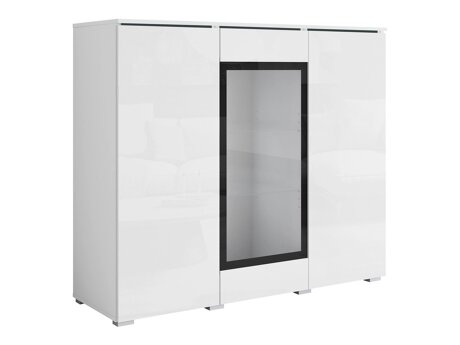 Dressoir Mirfivo 103 (Wit + Glanzend wit)