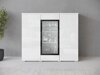 Dressoir Mirfivo 103 (Wit + Glanzend wit)