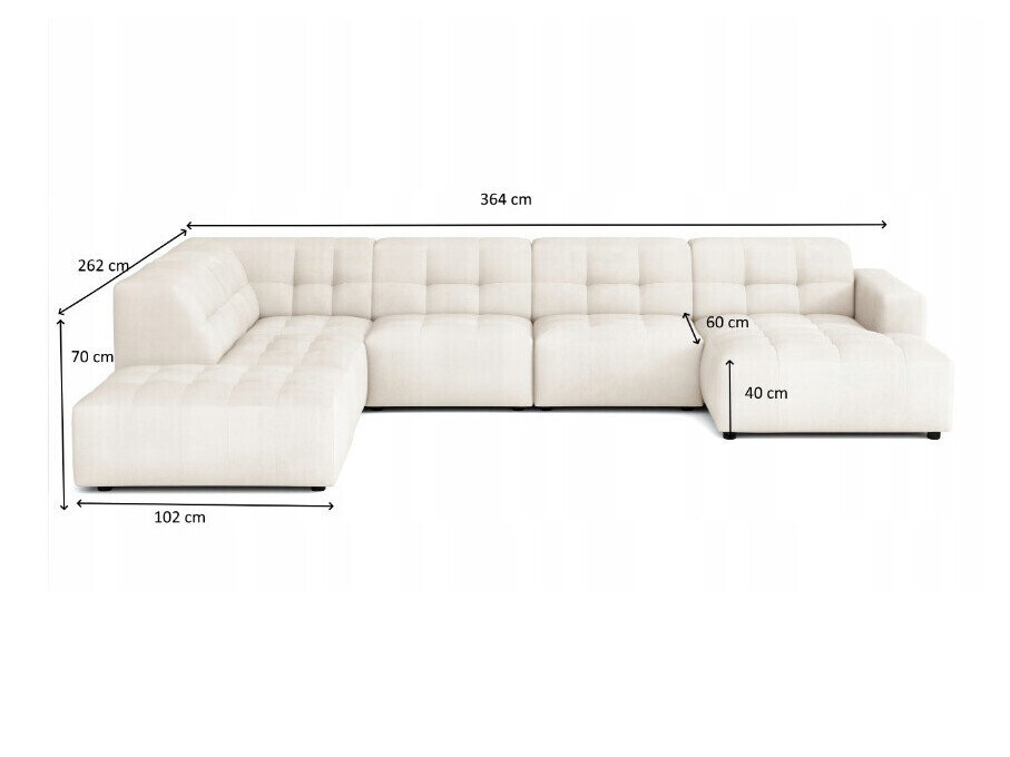 Sarokkanapé Remvene 102 (Raven 06)