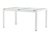 Tafel en stoelen set Dallas 5318 (Wit + Teak)
