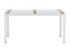Tafel en stoelen set Dallas 5318 (Wit + Teak)