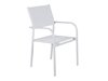 Tafel en stoelen set Dallas 5318 (Wit + Teak)